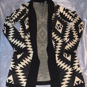 Tribal print cardigan